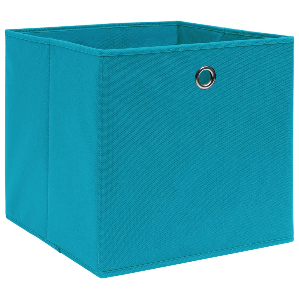 vidaXL Aufbewahrungsboxen 4 Stk. Vliesstoff 28x28x28 cm Babyblau