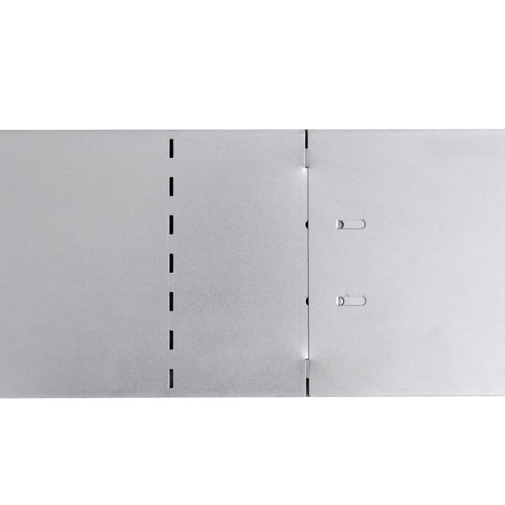 vidaXL Flexible Rasenkante 15-er Set Verzinkter Stahl 100x14 cm