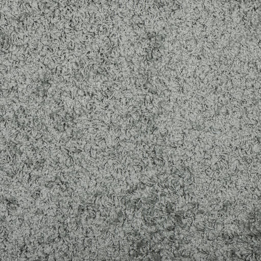 vidaXL Teppich Shaggy Hochflor Modern Grün 80x200 cm