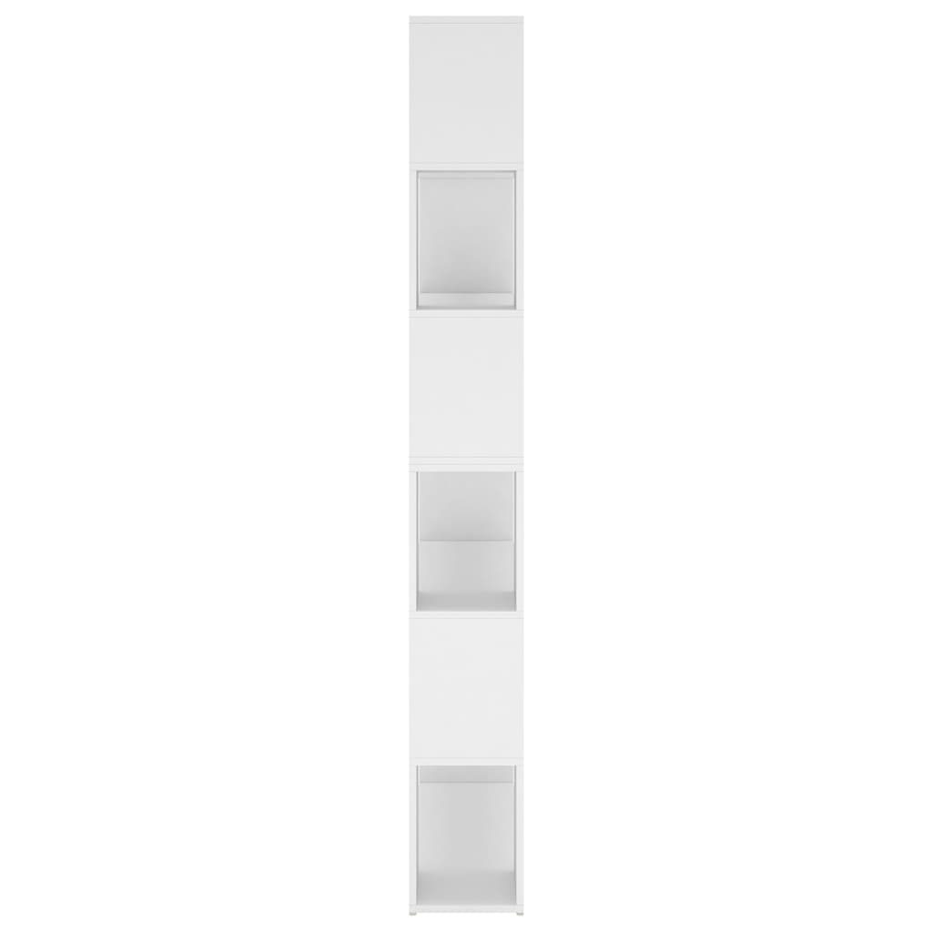 vidaXL Bücherregal Raumteiler Weiß 100x24x188 cm