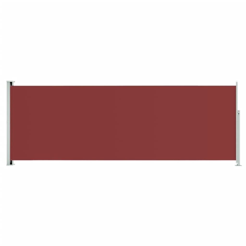 vidaXL Seitenmarkise Ausziehbar 220x600 cm Rot