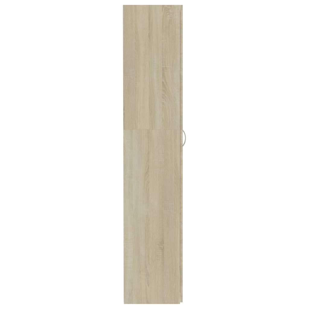 vidaXL Lagerschrank Sonoma-Eiche 80x35,5x180 cm Holzwerkstoff