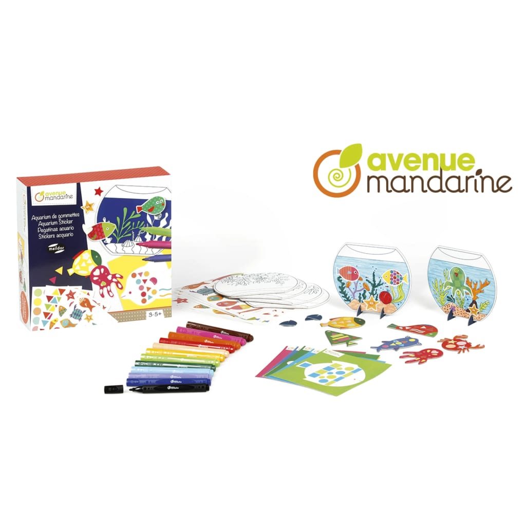 Avenue Mandarine Kreativ-Box Aquarium Stickers