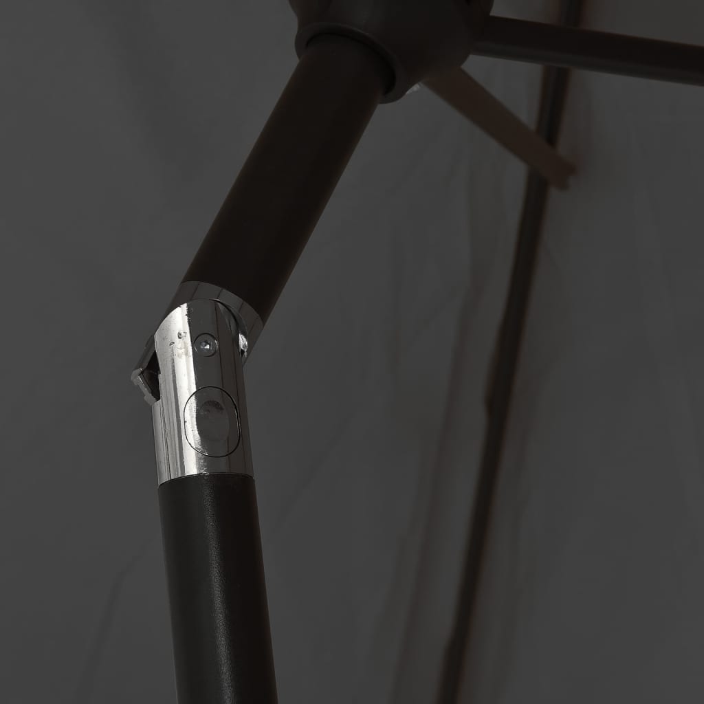 vidaXL Sonnenschirm mit Metall-Mast 300 x 200 cm Anthrazit