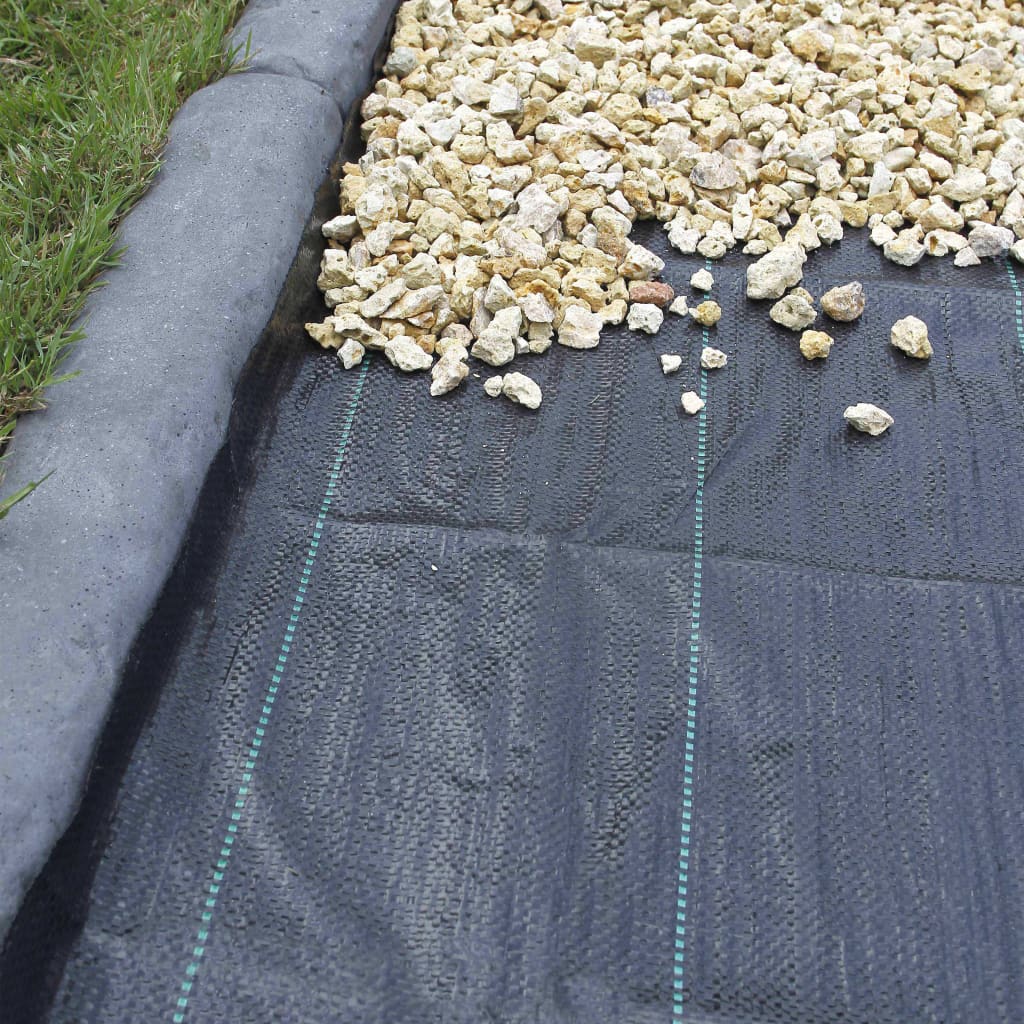 Nature Unkrautschutz-Bodengewebe 1×50 m Schwarz
