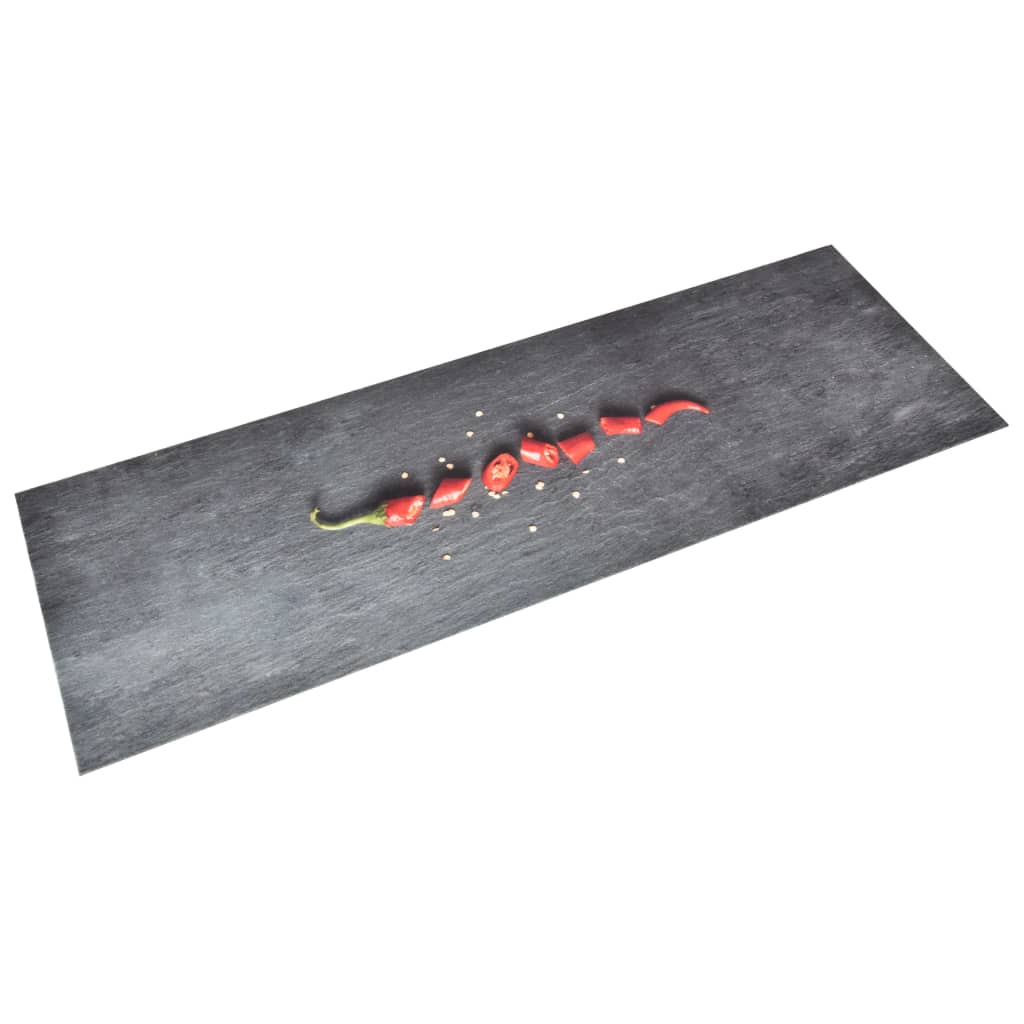 vidaXL Küchenbodenmatte Waschbar Pfeffer 45x150 cm