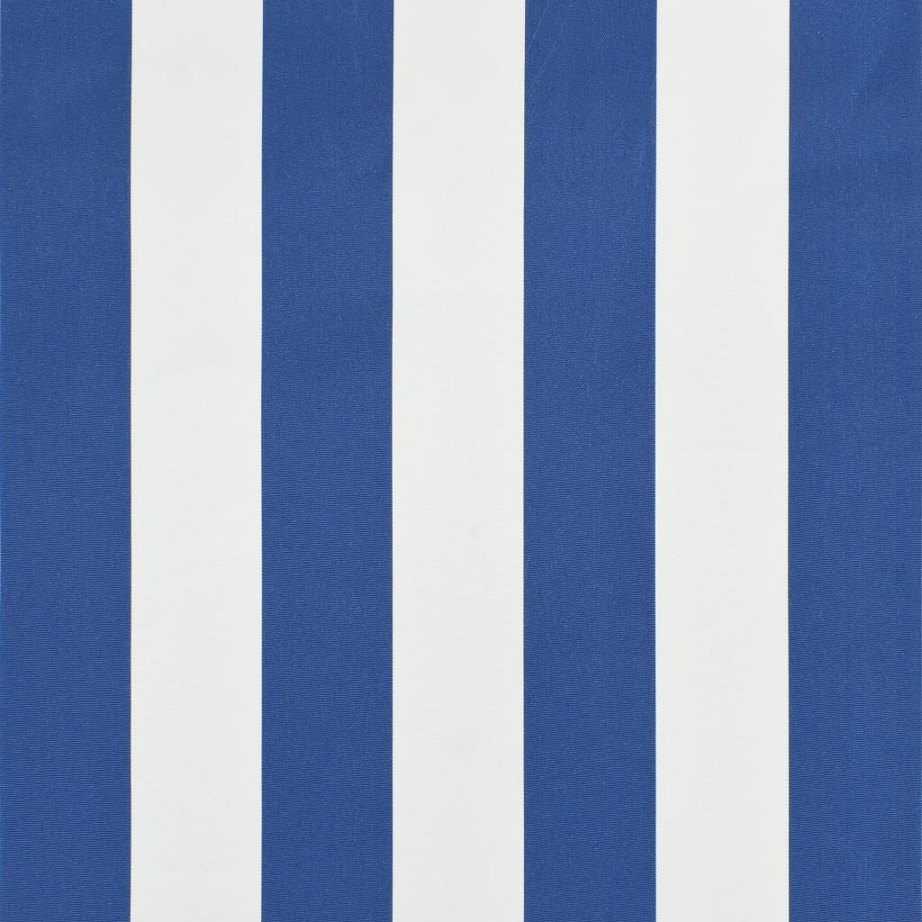 vidaXL Bistro-Markise Blau und Weiß 400 x 120 cm