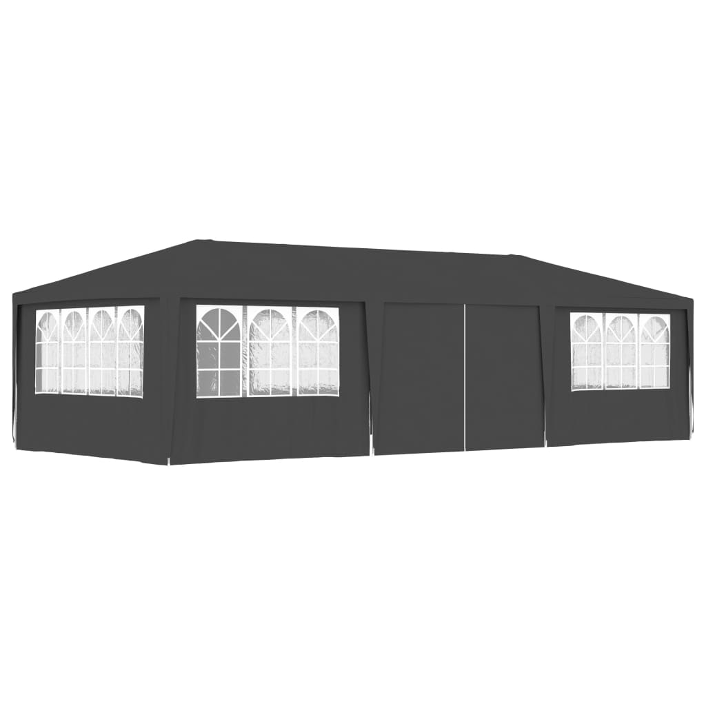 vidaXL Profi-Partyzelt mit Seitenwänden 4×9 m Anthrazit 90 g/m²