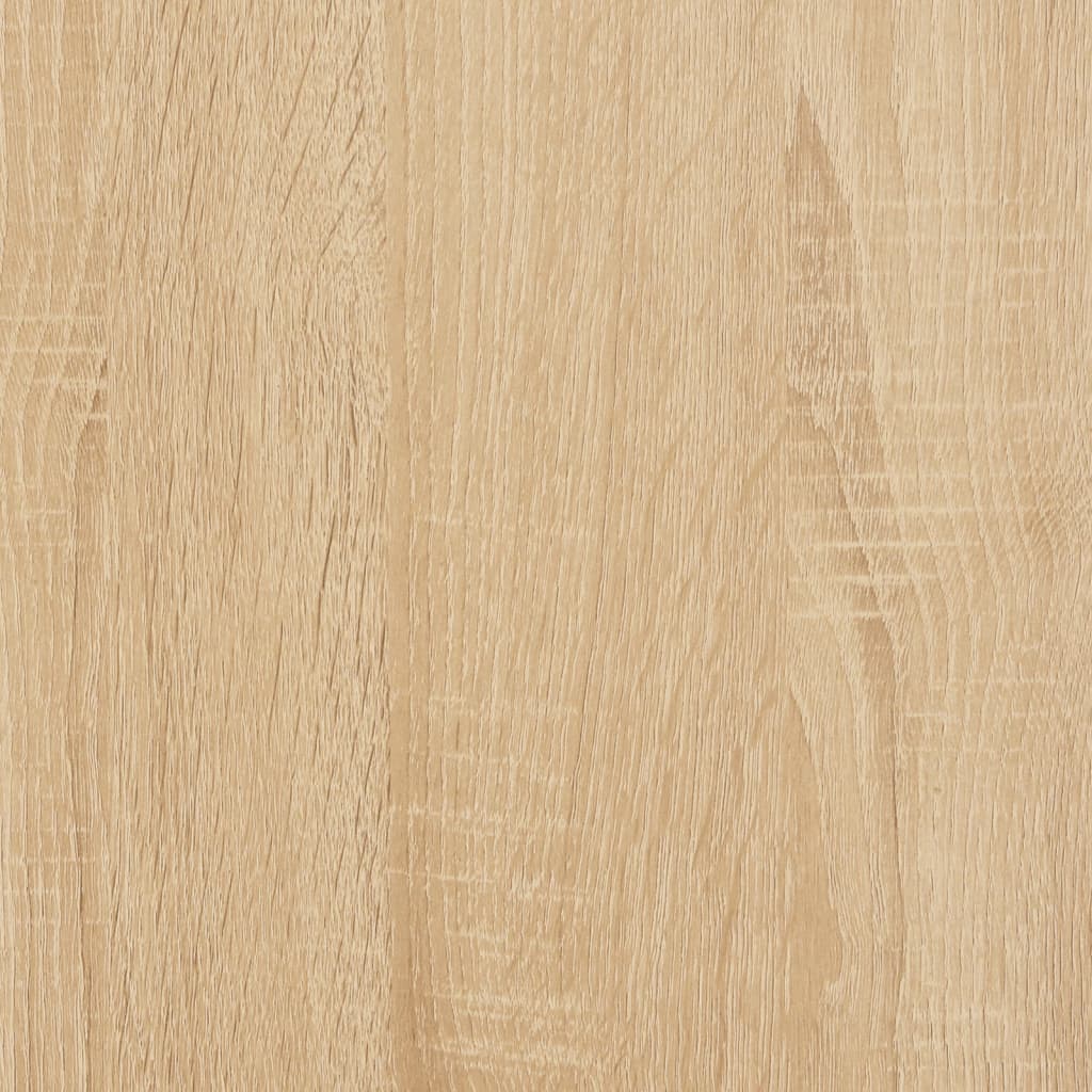 vidaXL Nachttisch mit Massivholz-Beinen Sonoma-Eiche 40x35x69 cm