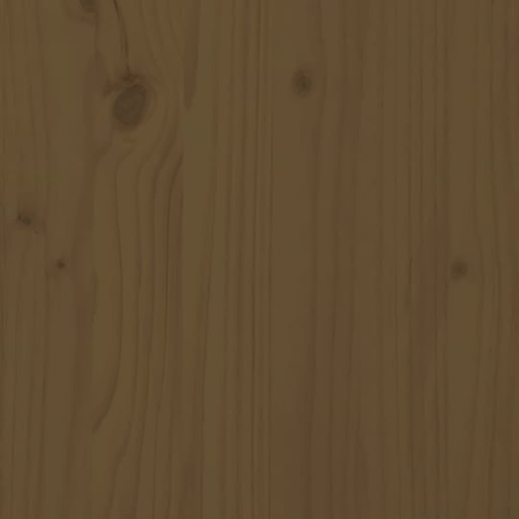 vidaXL Massivholzbett Honigbraun Kiefer 120x190 cm