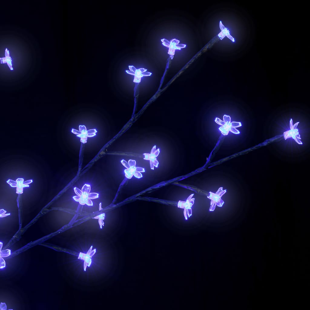 vidaXL Weihnachtsbaum 600 LEDs Blaues Licht Kirschblüten 300 cm