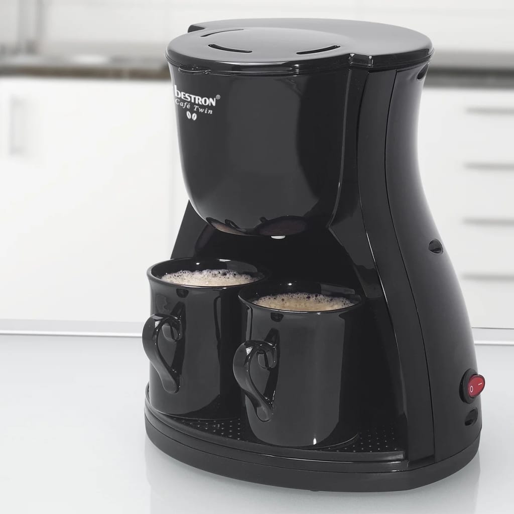 Bestron ACM8007BE Kaffeemaschine mit 2 Tassen 450 W