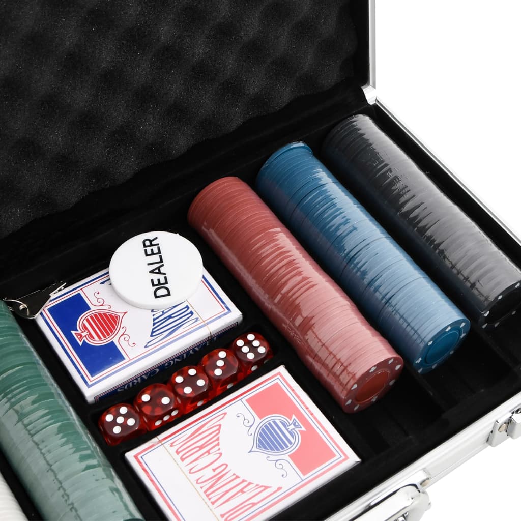 vidaXL Pokerchips-Set 300 Stk. 4 g