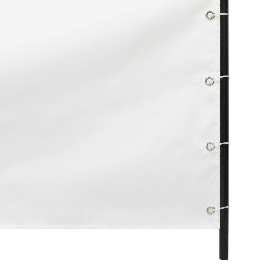 vidaXL Balkon-Sichtschutz Weiß 120x240 cm Oxford-Gewebe