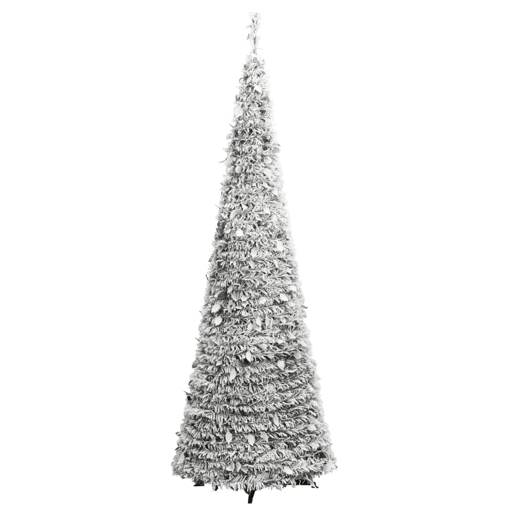 vidaXL Pop-Up-Weihnachtsbaum Künstlich Beschneit 50 LEDs 120 cm