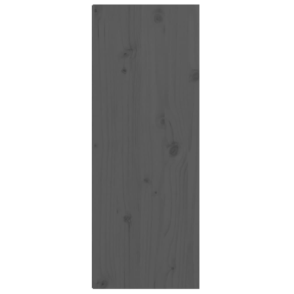 vidaXL Wandschrank Grau 30x30x80 cm Massivholz Kiefer