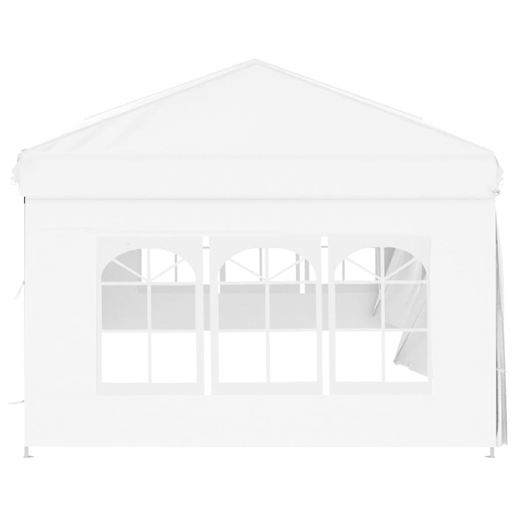 vidaXL Partyzelt Faltbar mit Seitenwänden Weiß 3x6 m