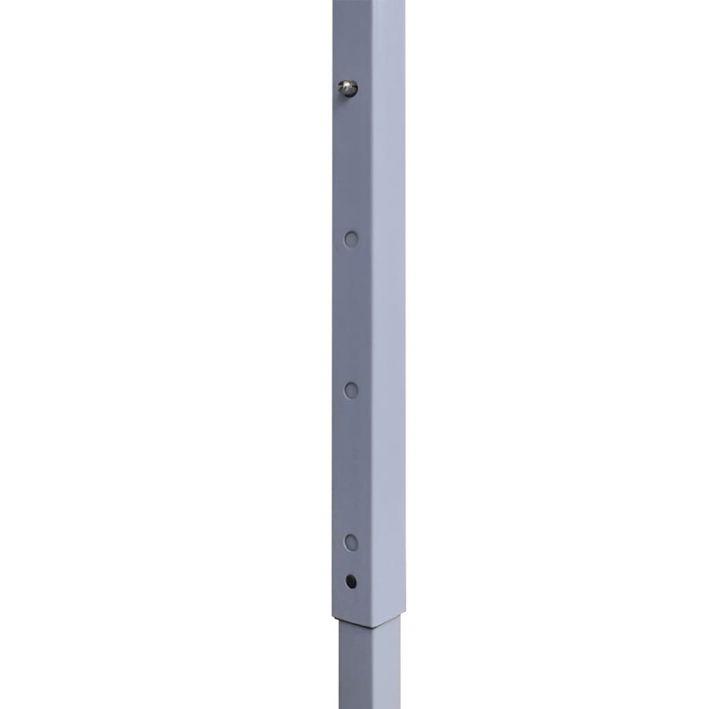 vidaXL Profi-Partyzelt Faltbar mit 2 Seitenwänden 3×3m Stahl Weiß