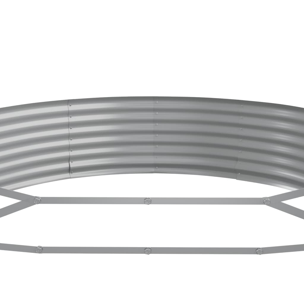 vidaXL Hochbeet Pulverbeschichteter Stahl 600x140x36 cm Grün