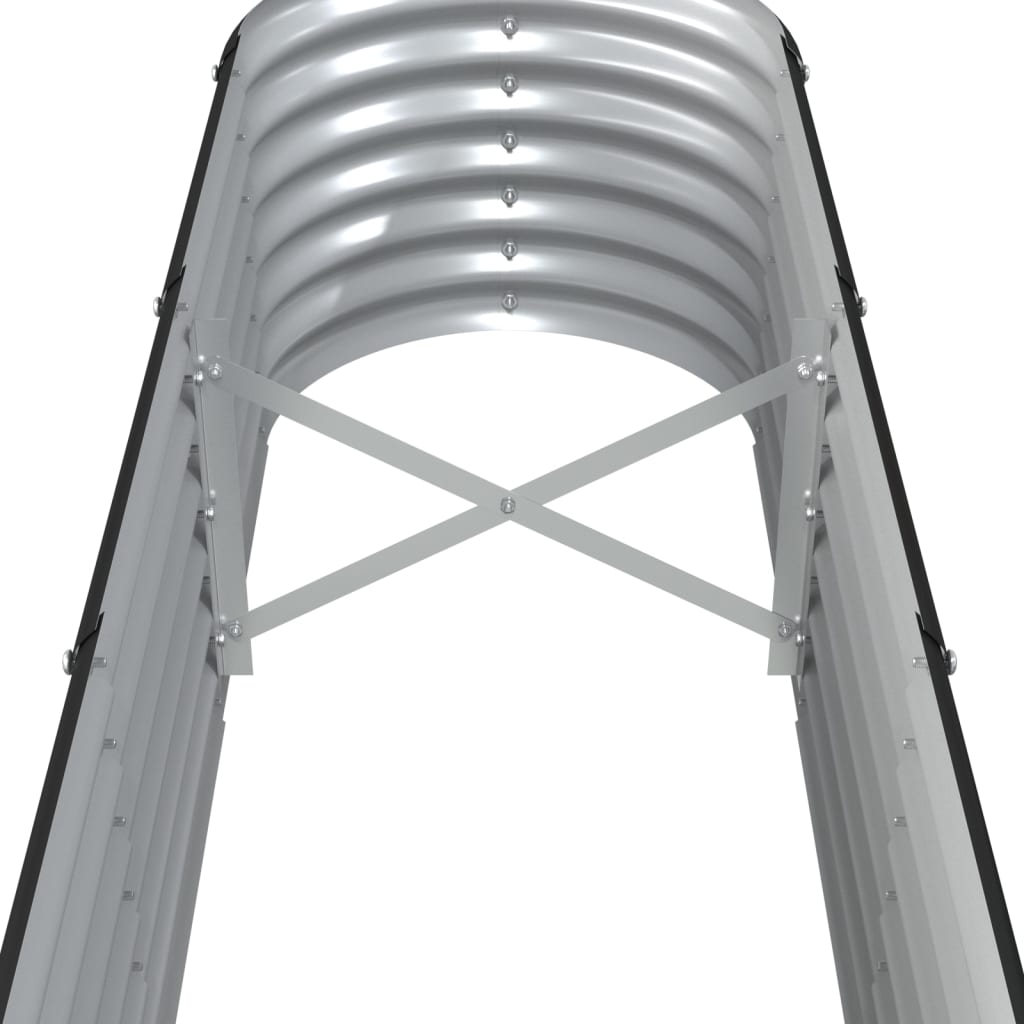 vidaXL Hochbeet Pulverbeschichteter Stahl 260x40x36 cm Anthrazit