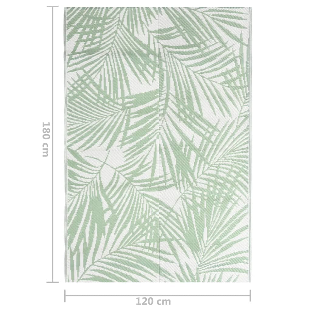 vidaXL Outdoor-Teppich Grün 120x180 cm PP