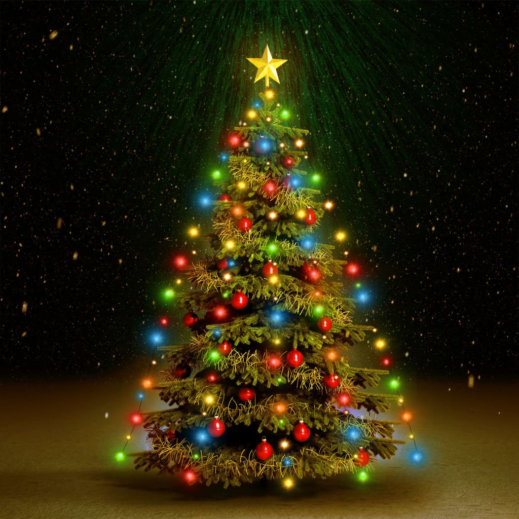 vidaXL Weihnachtsbaum-Lichternetz mit 150 LEDs Mehrfarbig 150 cm