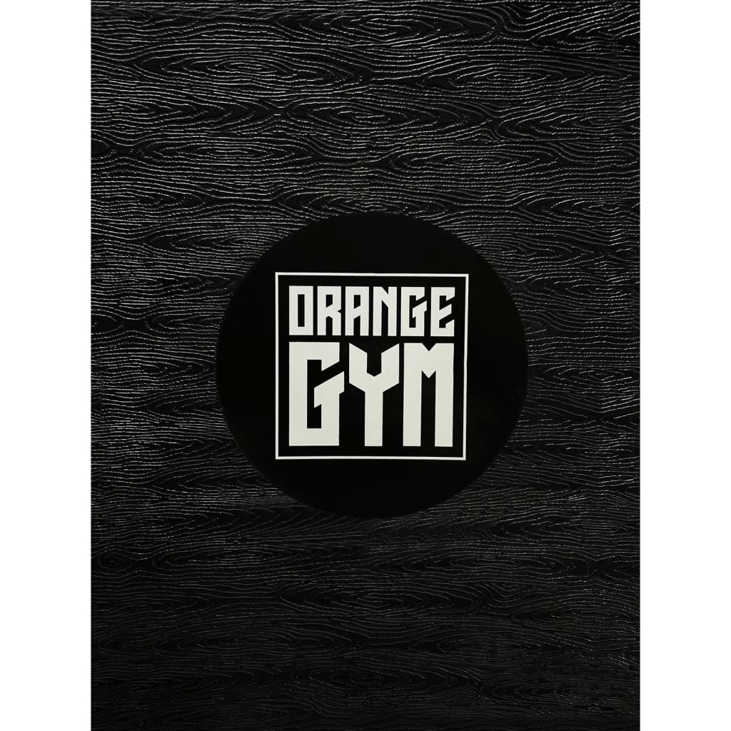 Orange Gym Balance Board Kunststoff Schwarz