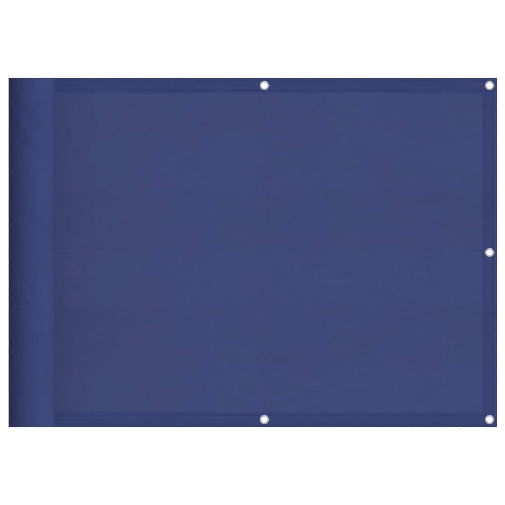 vidaXL Balkon-Sichtschutz Blau 75x1000 cm 100 % Polyester-Oxford