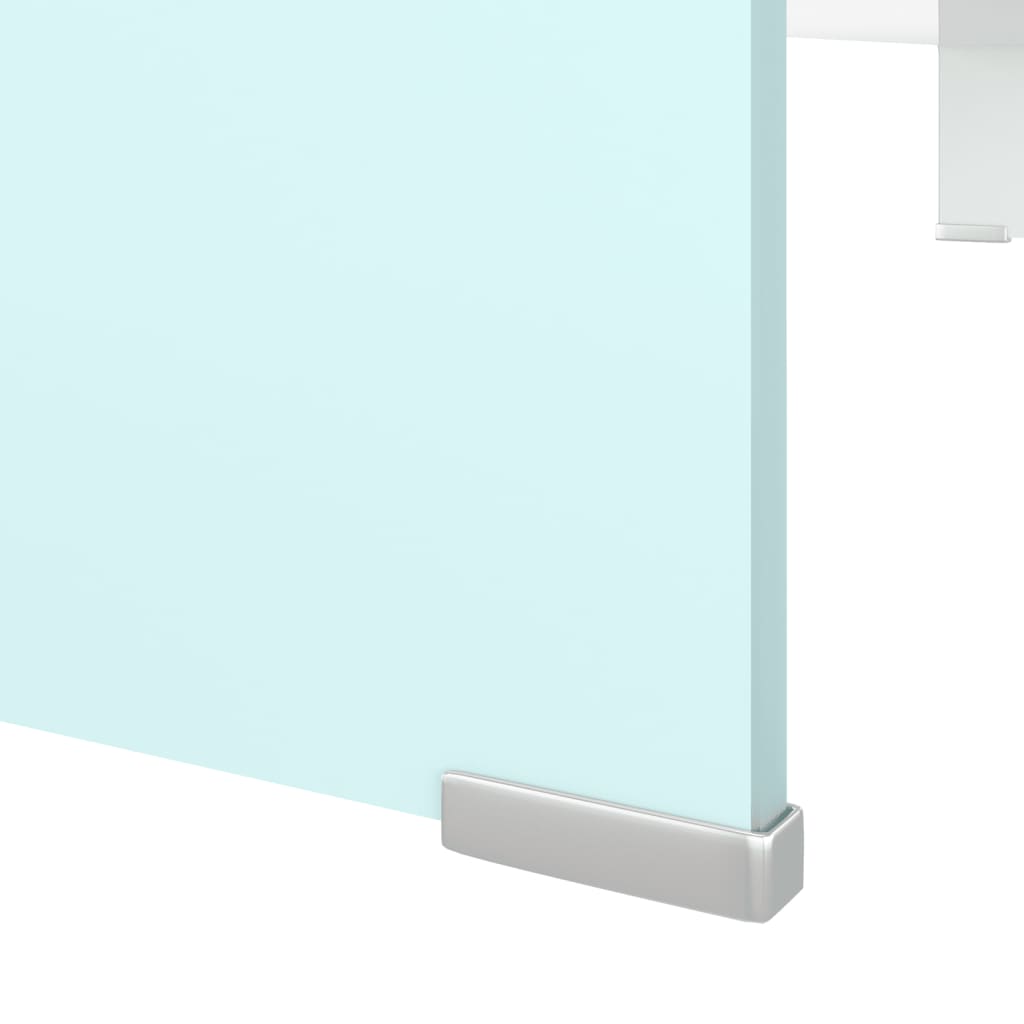 vidaXL TV-Aufsatz/Monitorerhöhung Glas Grün 100x30x13 cm