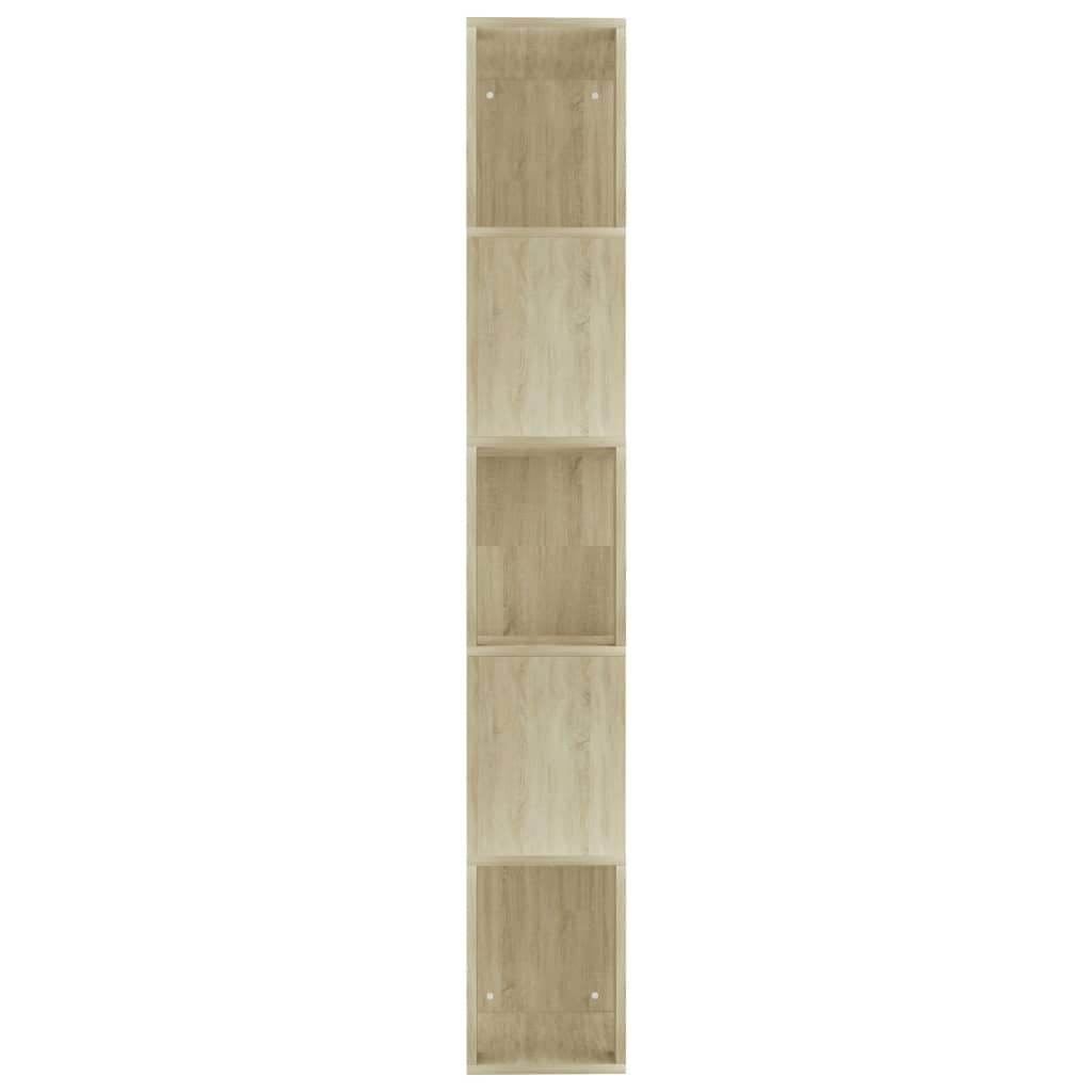 vidaXL Bücherregal/Raumteiler Sonoma-Eiche 45x24x159 cm Holzwerkstoff