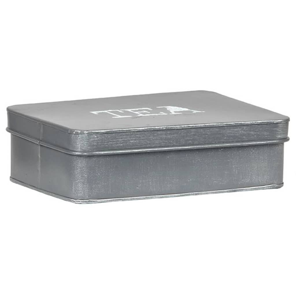 LABEL51 Teebox 27x19x8 cm Antik Grau