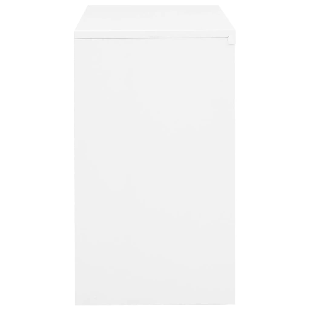 vidaXL Büroschrank Weiß 90x40x70 cm Stahl