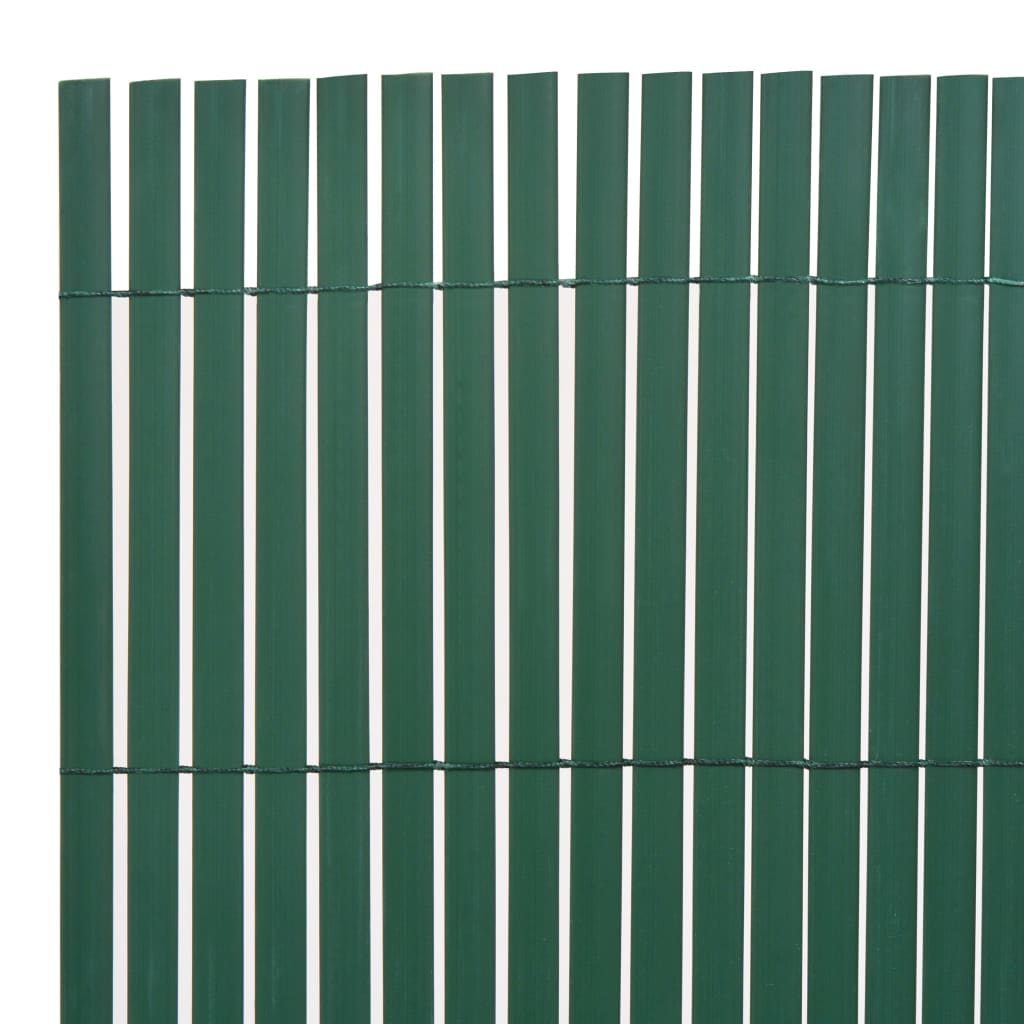 vidaXL Gartenzaun Doppelseitig 110x500 cm Grün