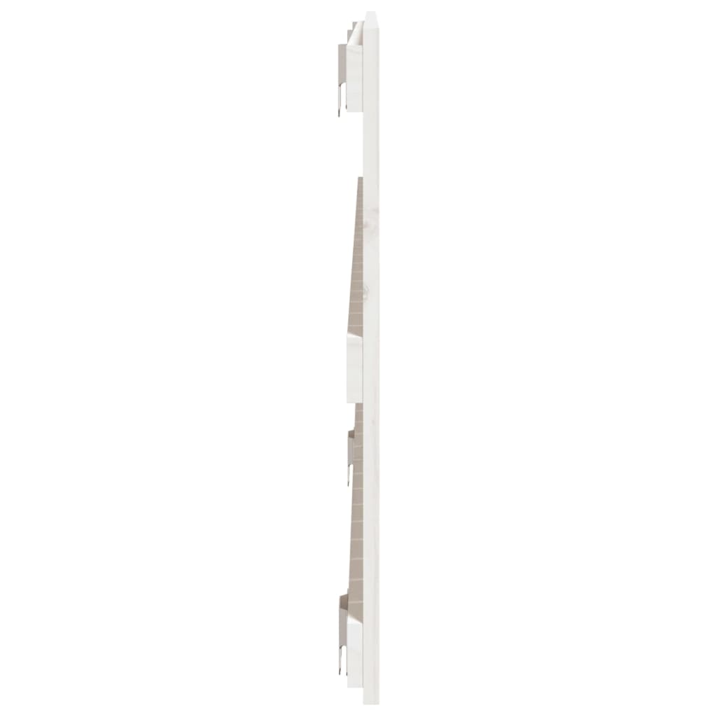 vidaXL Wand-Kopfteil Weiß 140x3x60 cm Massivholz Kiefer