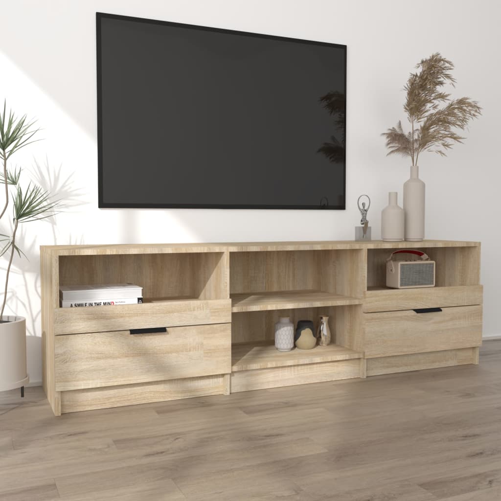 vidaXL TV-Schrank Sonoma-Eiche 150x33,5x45 cm Holzwerkstoff