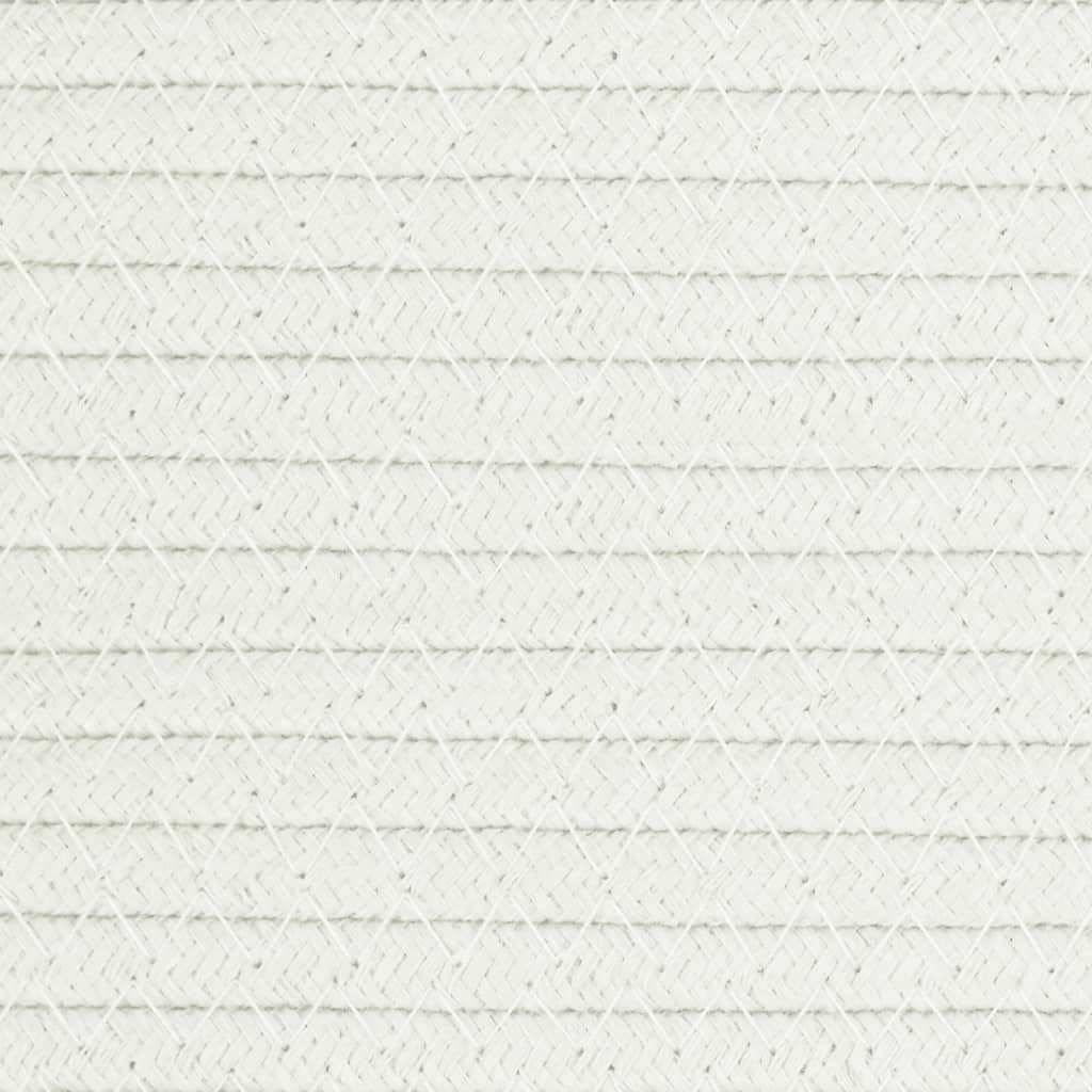 vidaXL Aufbewahrungskorb Grau und Weiß Ø40x25 cm Baumwolle