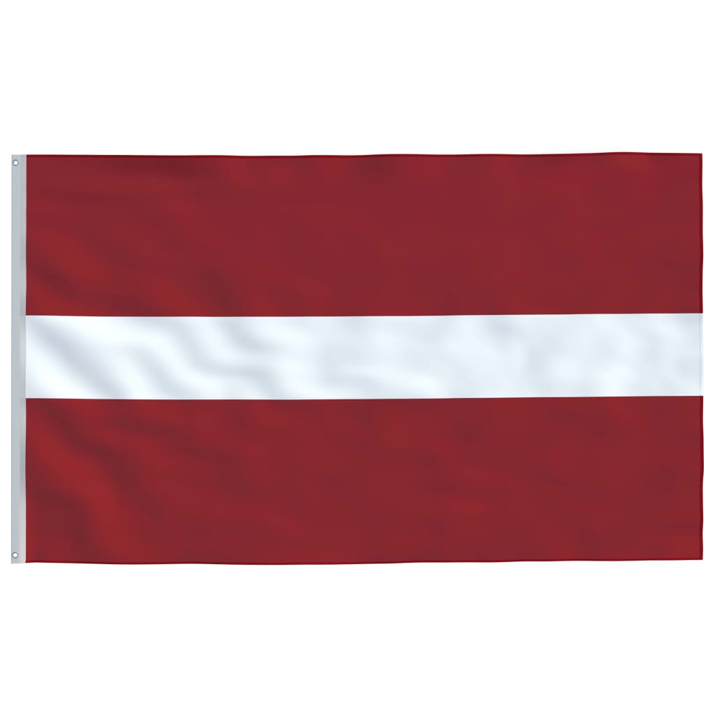 vidaXL Flagge Lettlands und Mast Aluminium 6 m