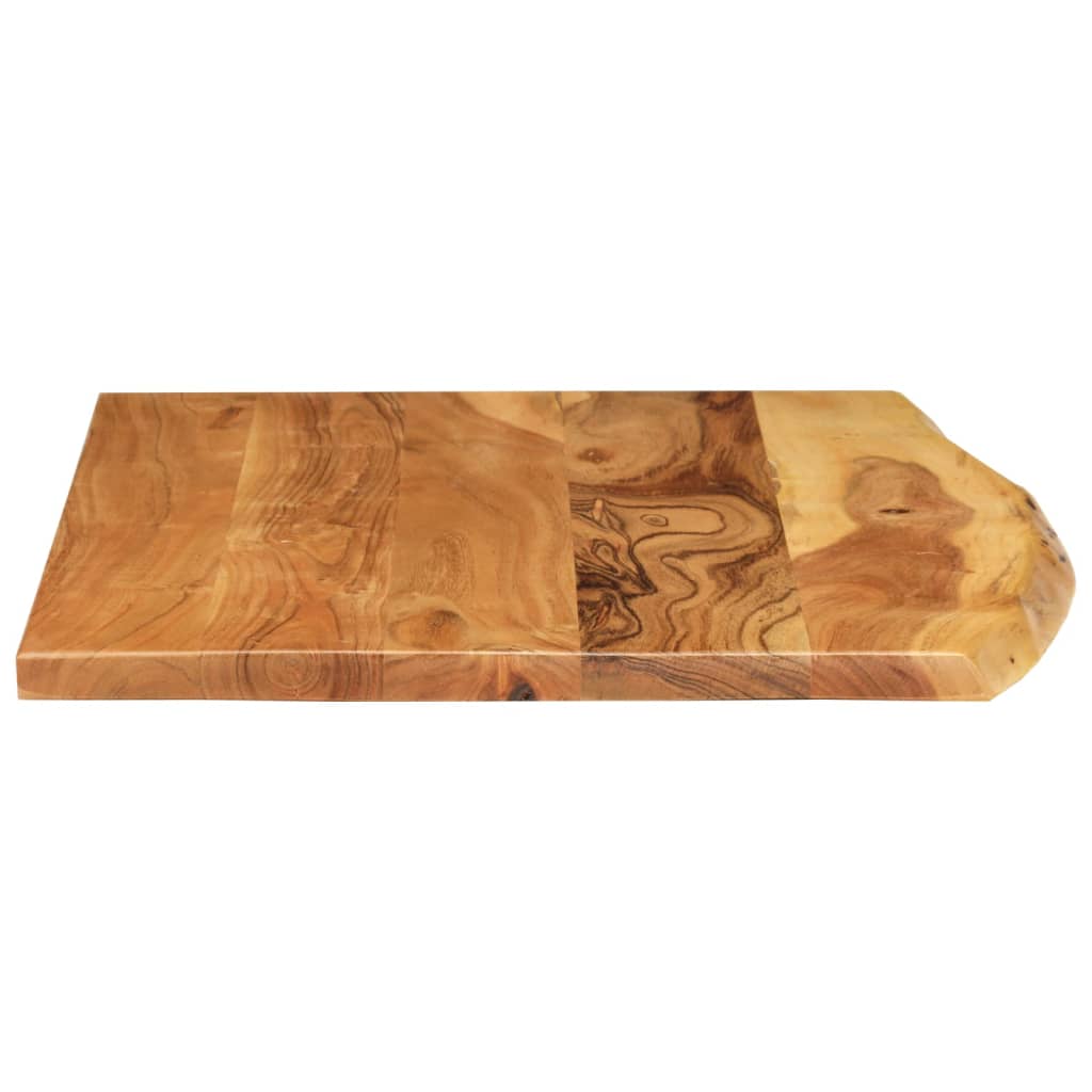 vidaXL Badezimmer-Waschtischplatte Massivholz Akazie 80x52x2,5 cm