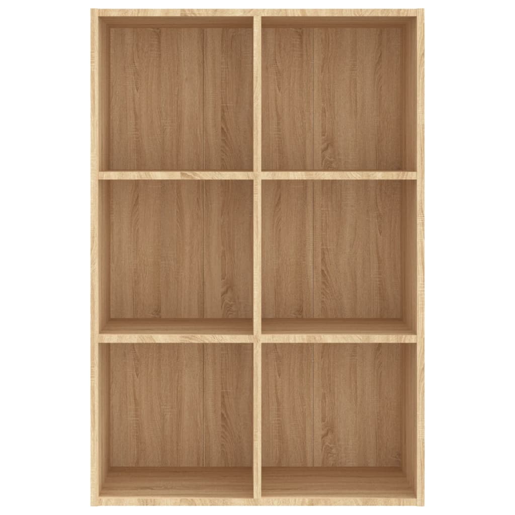 vidaXL Bücherregal/Sideboard Sonoma-Eiche 66x30x98 cm Holzwerkstoff