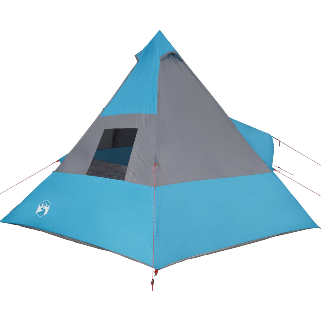 vidaXL Tipi-Campingzelt 7 Personen Blau Wasserdicht