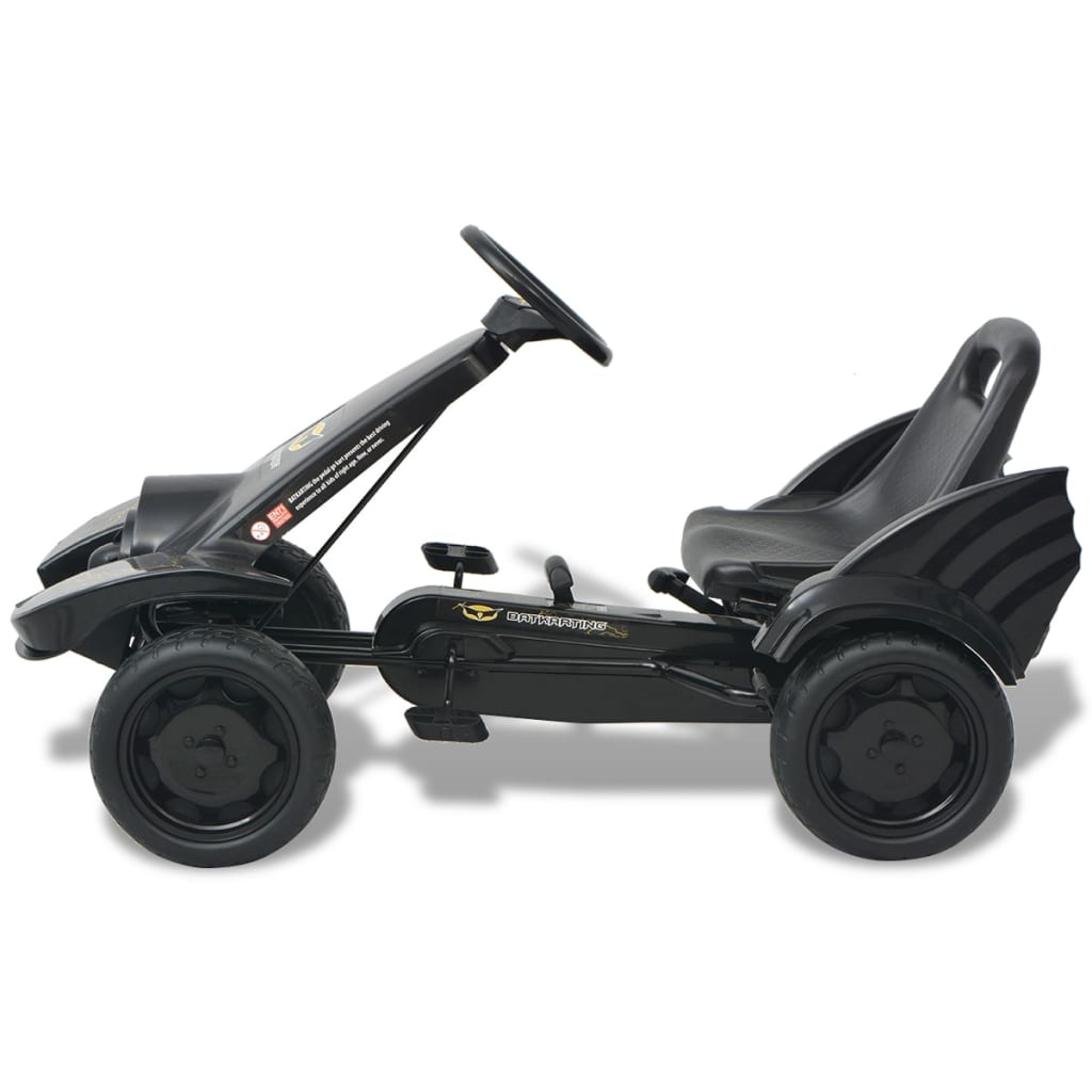 Pedal verstellbarem Sitz Go-Kart mit vidaXL Schwarz