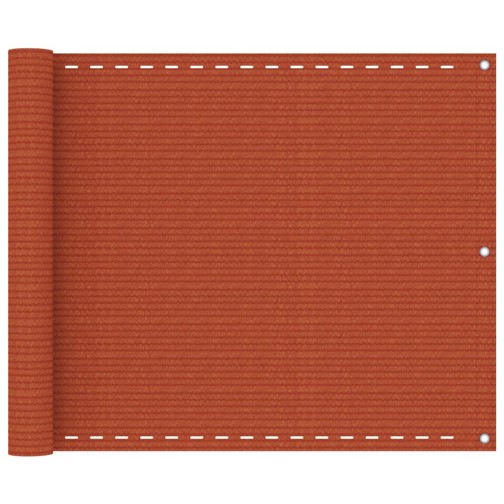 vidaXL Balkon-Sichtschutz Orange 75x300 cm HDPE