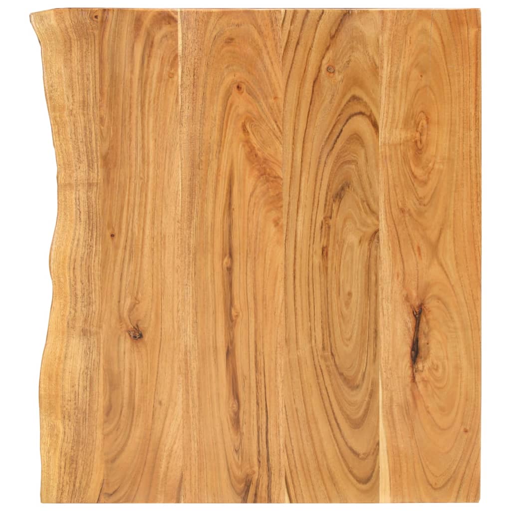 vidaXL Badezimmer-Waschtischplatte Massivholz Akazie 58x52x2,5 cm