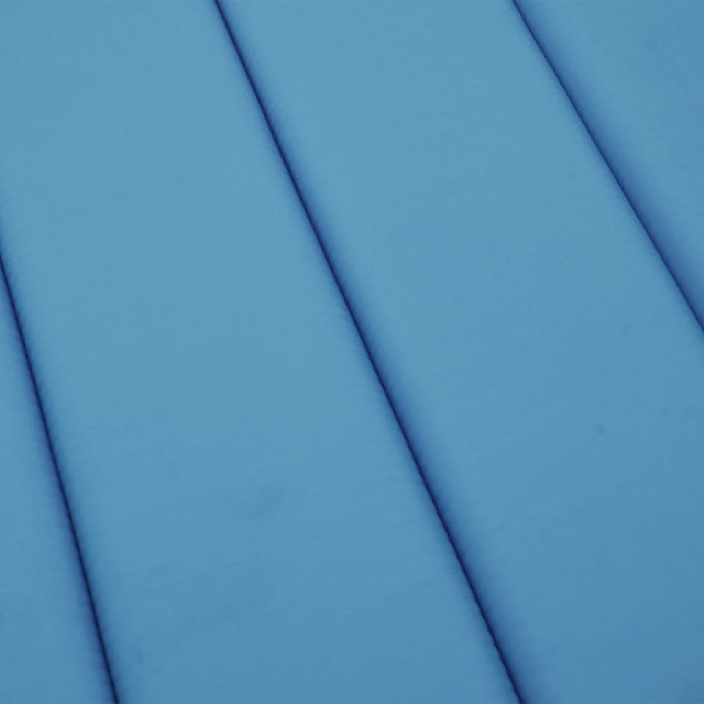 vidaXL Sonnenliegen-Auflage Blau 200x50x3 cm Oxford-Gewebe