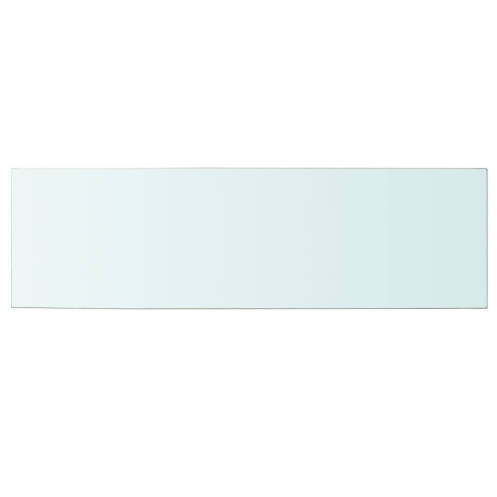 vidaXL Regalboden Glas Transparent 100 cm x 30 cm