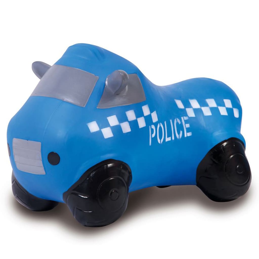 JAMARA Hüpfspielzeug Polizeiwagen mit Pumpe Blau