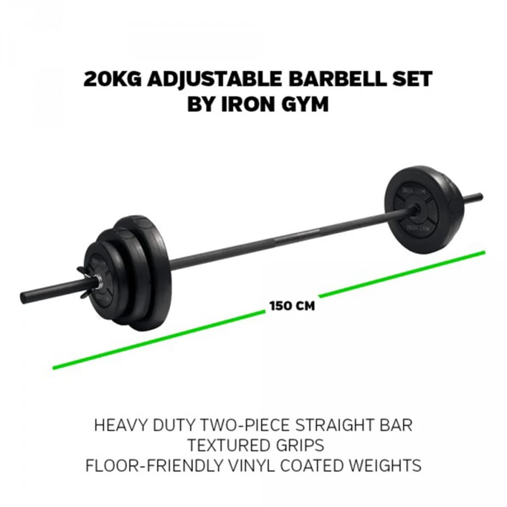 Iron Gym Einstellbare Langhantel Set 20 kg IRG034