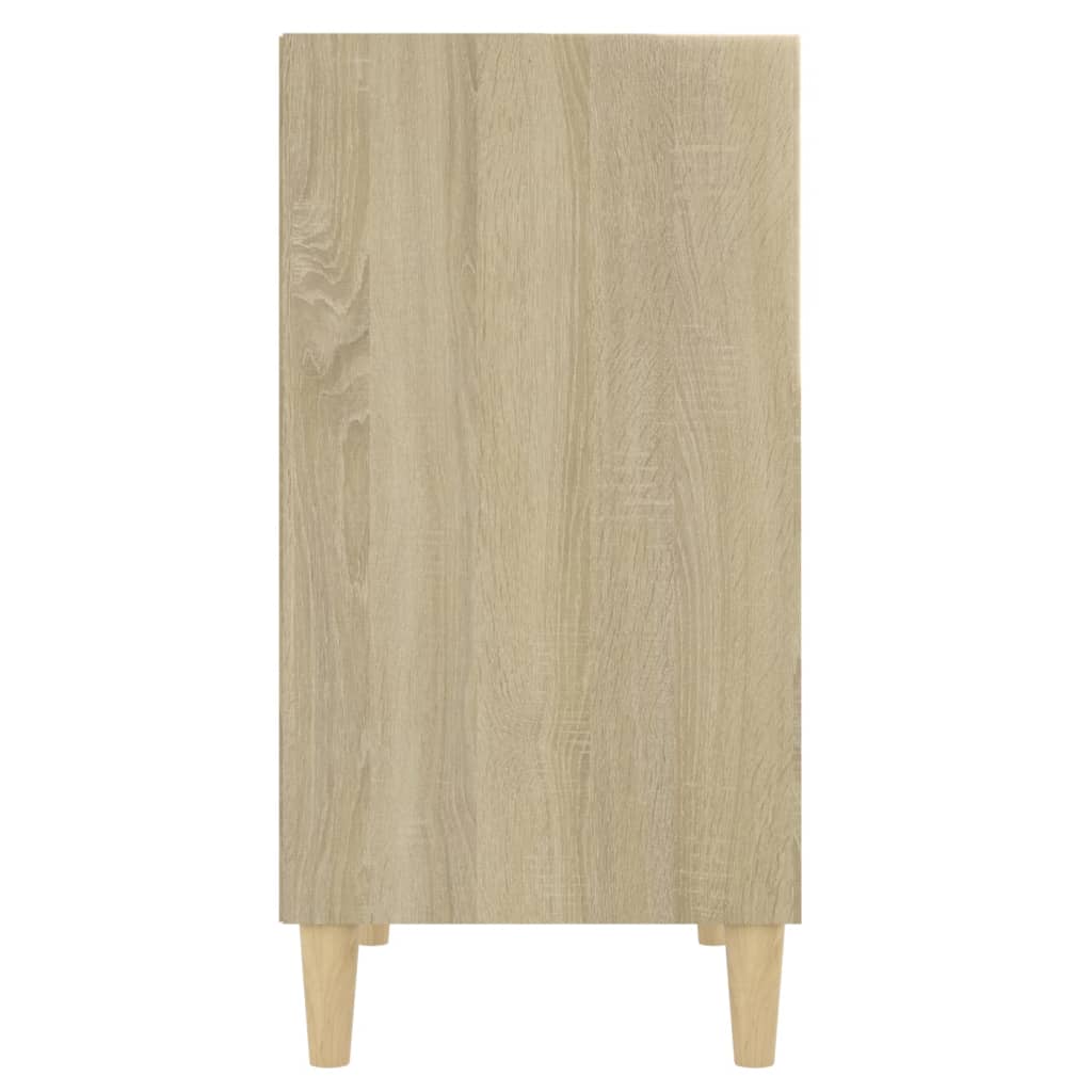 vidaXL Sideboard Weiß Sonoma-Eiche 57x35x70 cm Holzwerkstoff