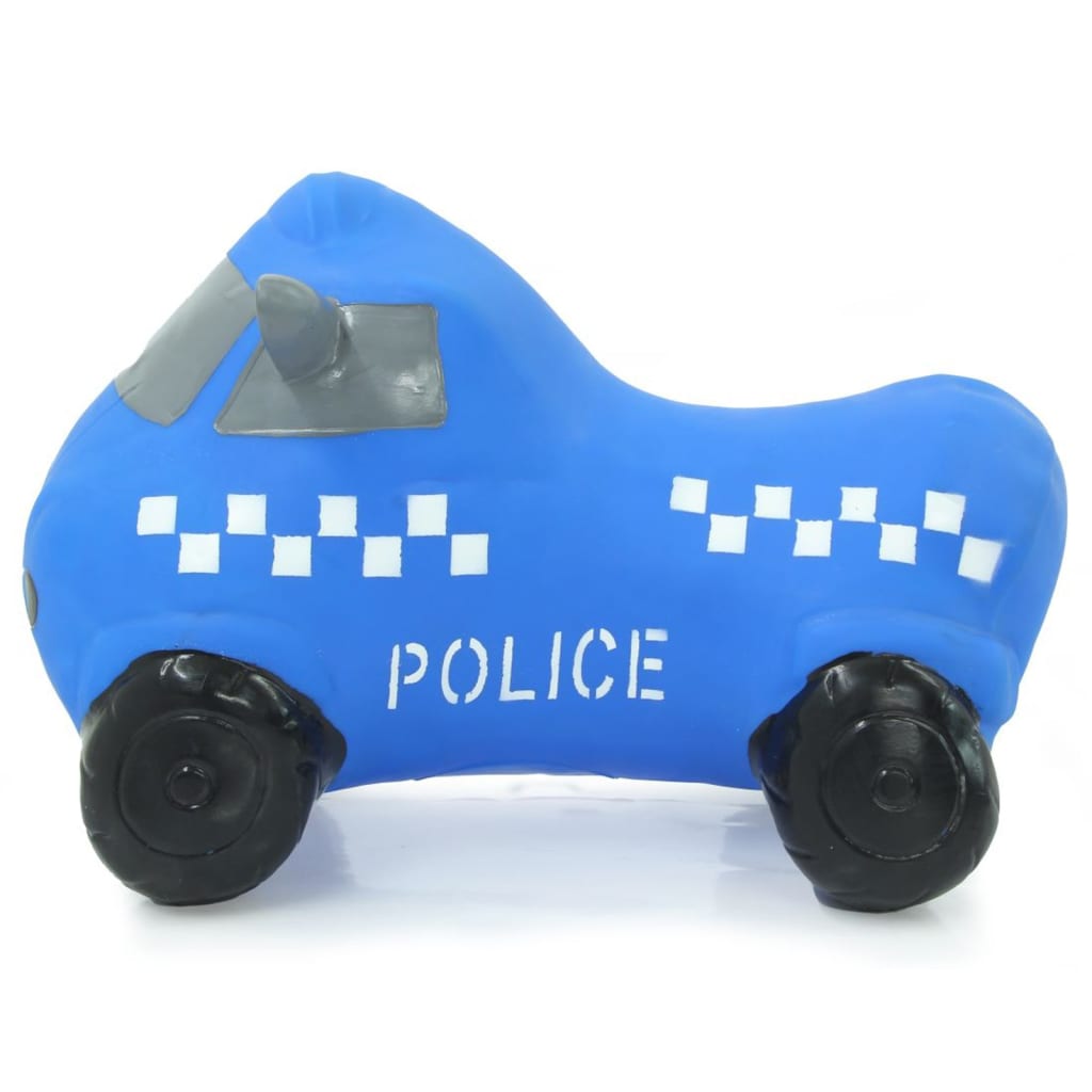 JAMARA Hüpfspielzeug Polizeiwagen mit Pumpe Blau