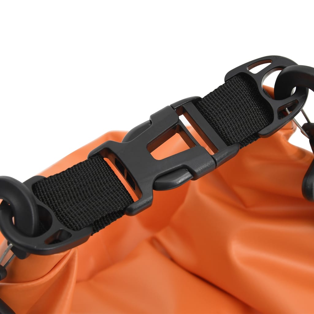 vidaXL Trockensack mit Reißverschluss Orange 30 L PVC